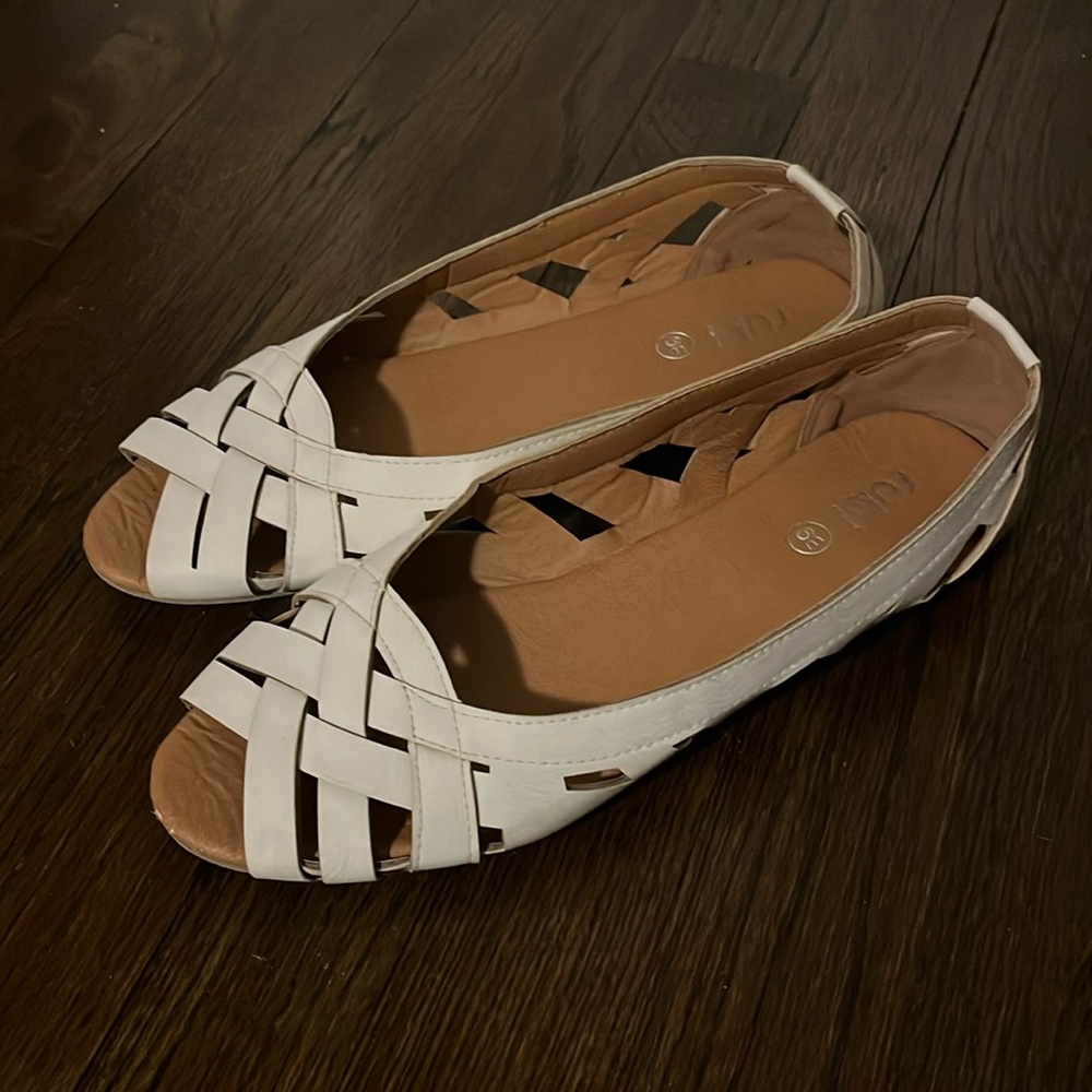 White womens flats